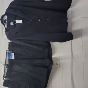 NWT Old Navy Black High-Rise Shorts with Matching Button Shirt